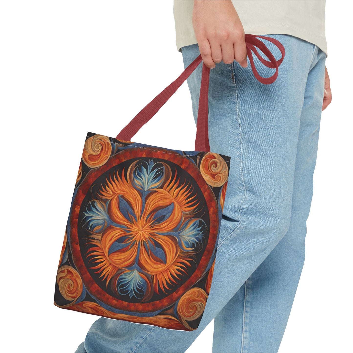 Vibrant Floral Tote Bag, Bohemian Style Handbag, Eco-Friendly Shopping Bag, Art Inspired Gift, Summer Festival Accessory